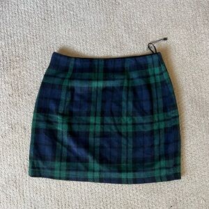 SOLD Green and Blue Plaid Skirt